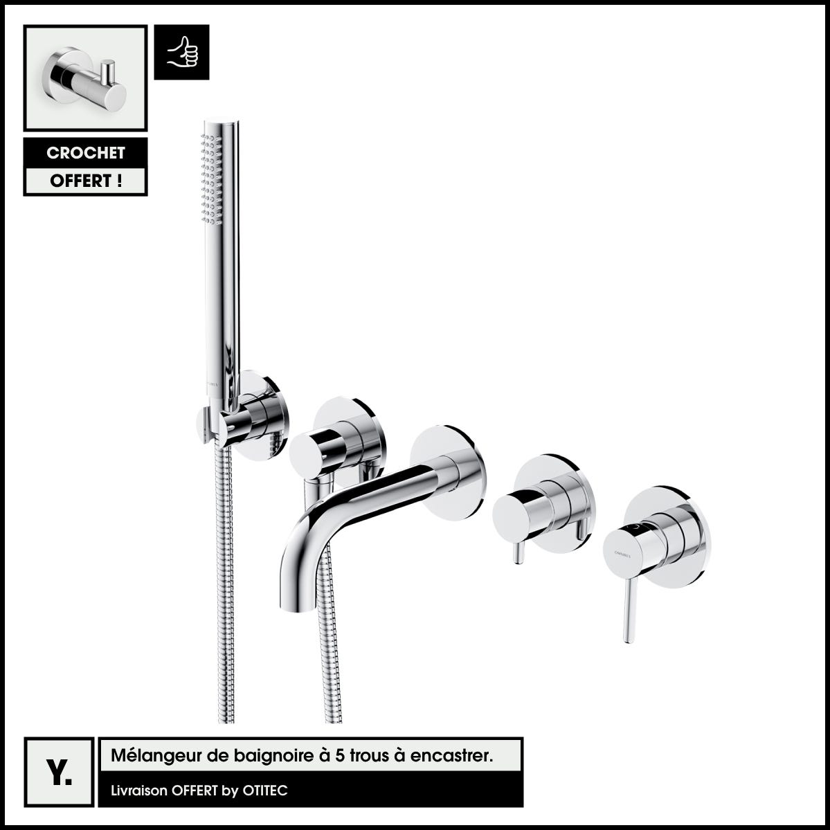 Mixer Baignoire Dornbracht Madison Chrome,Mélangeur de Baignoire,Usé Mixer Baignoire Dornbracht Madison Chrome,Mélangeur de Baignoire,Usé