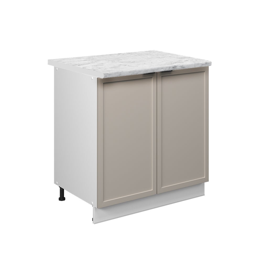 Vicco Szafka pod zlew Fame-Line, GreyBeige, 80 cm z półką, BP Marmur