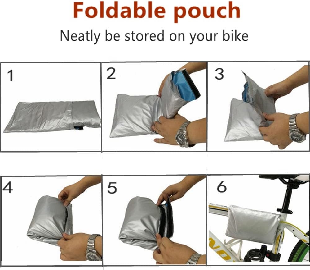 Housse de Protection Impermeable pour Vélo Exterieur,Housse de Bicyclette 200*70*110CM - 4