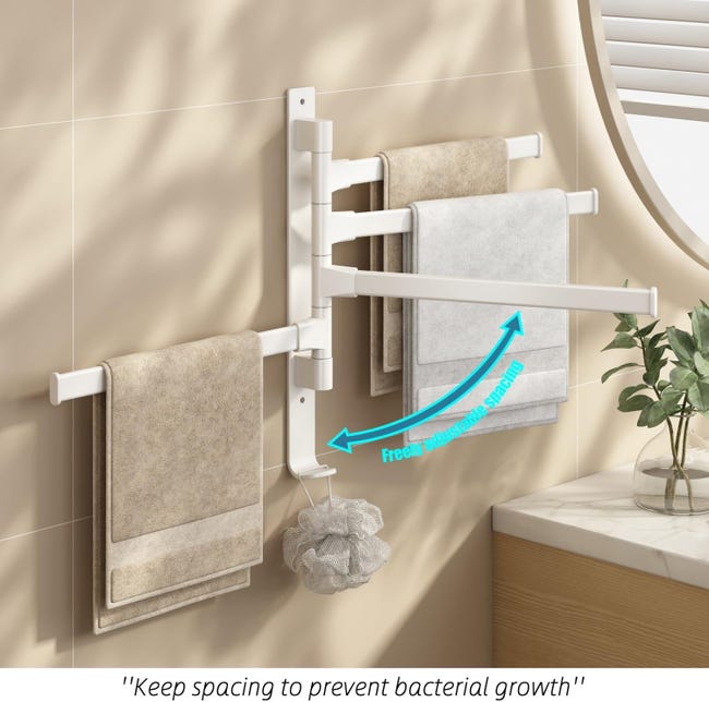 Rangement Salle Bain Acier Inox Porte-serviettes Pliant MOERES - Acier Inoxydable Sans Perçage Support Douche Sans Percage Rangement Salle Bain Acier Inox Porte-serviettes Pliant MOERES - Acier Inoxydable Sans Perçage Support Douche Sans Percage