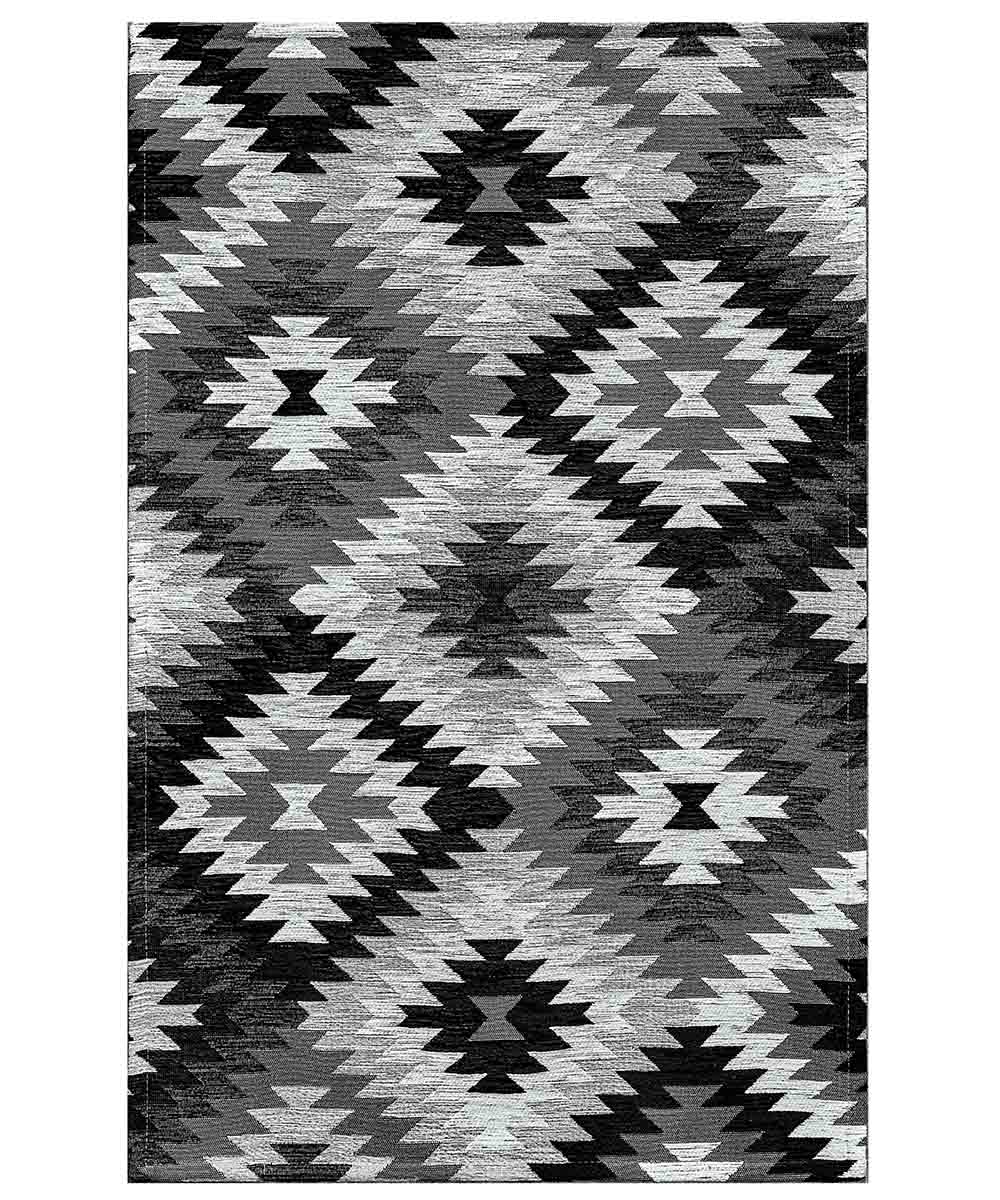 Dywan welurowy antypoślizgowy AVANA 55x280 cm CZARNY | GalleriaFarah1970