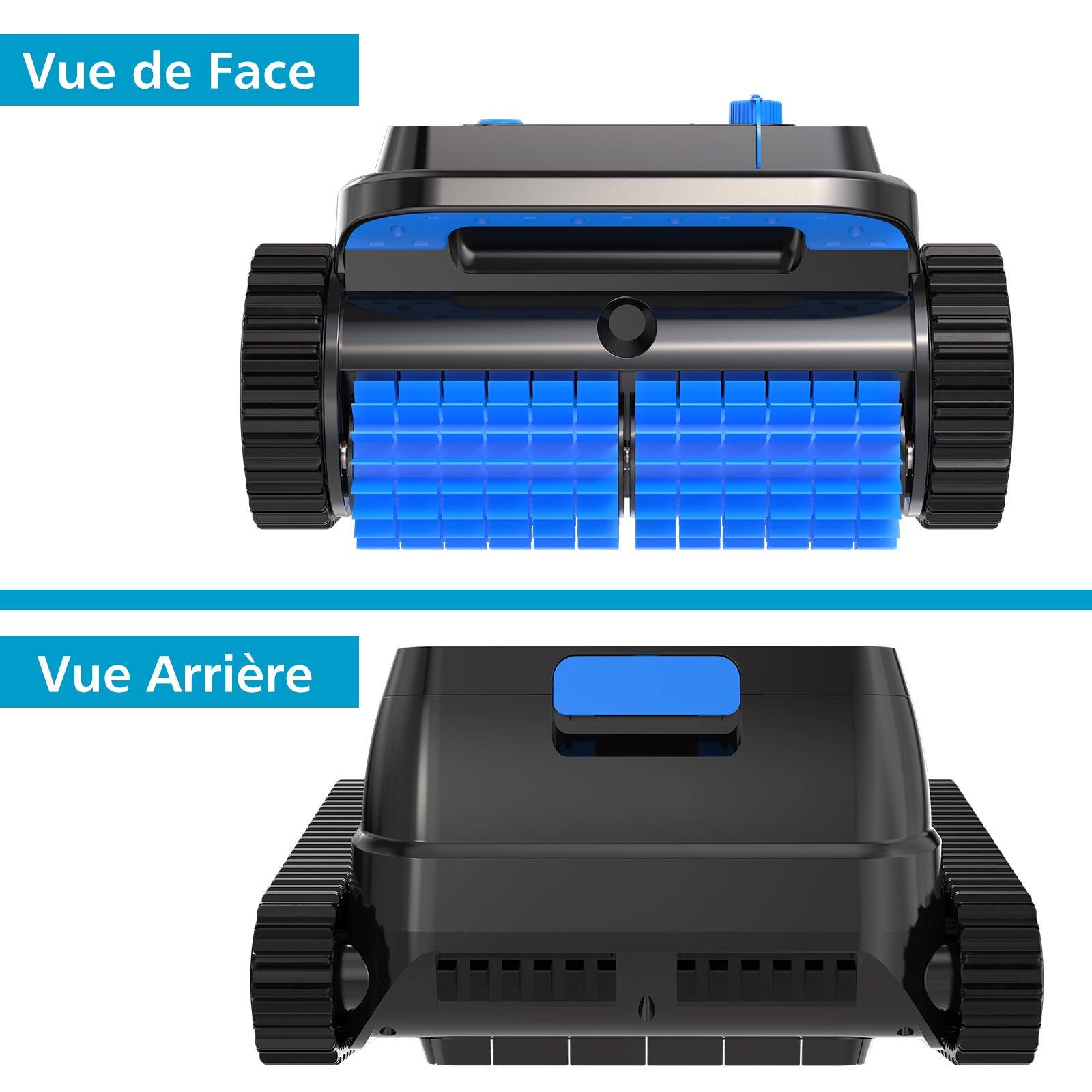 EVERCROSS BOT Robot Piscine Nettoyeur de Fond et Parois U8 Noir - 4