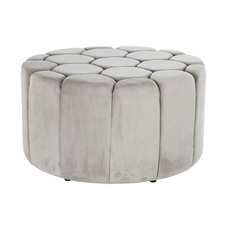 Reposapiés dkd home decor beige poliéster madera mdf (86 x 86 x 48 cm) 8424001972494 s3034119 dkd home decor