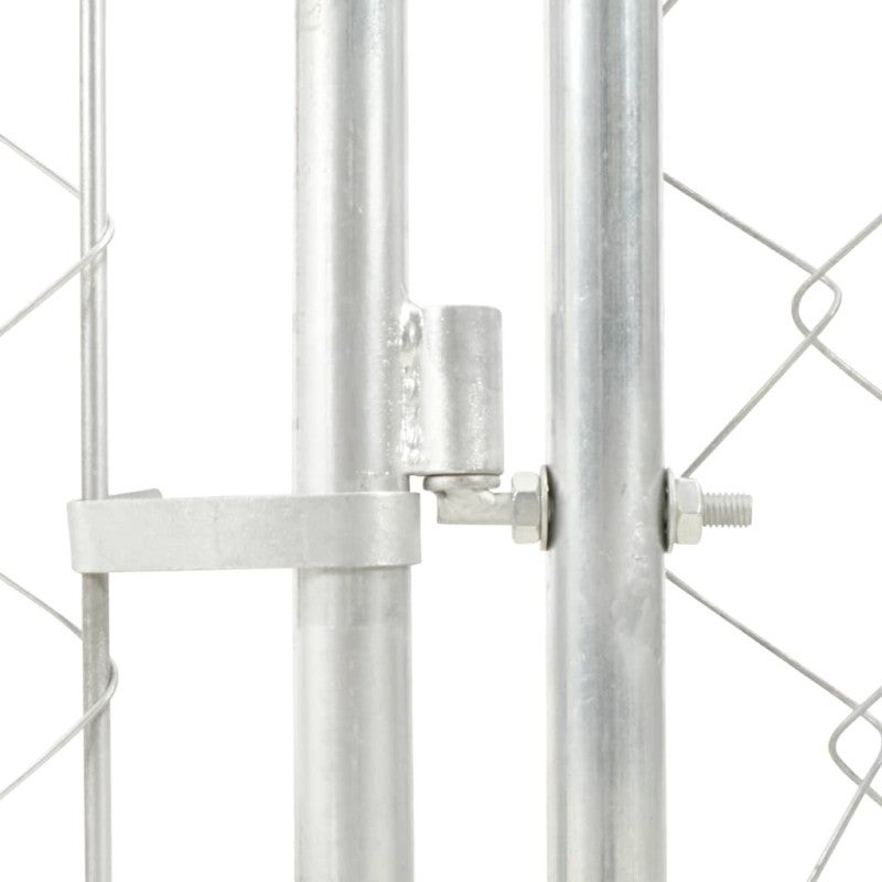 Canil de exterior com telhado 100x100x125 cm vidaXL - 3