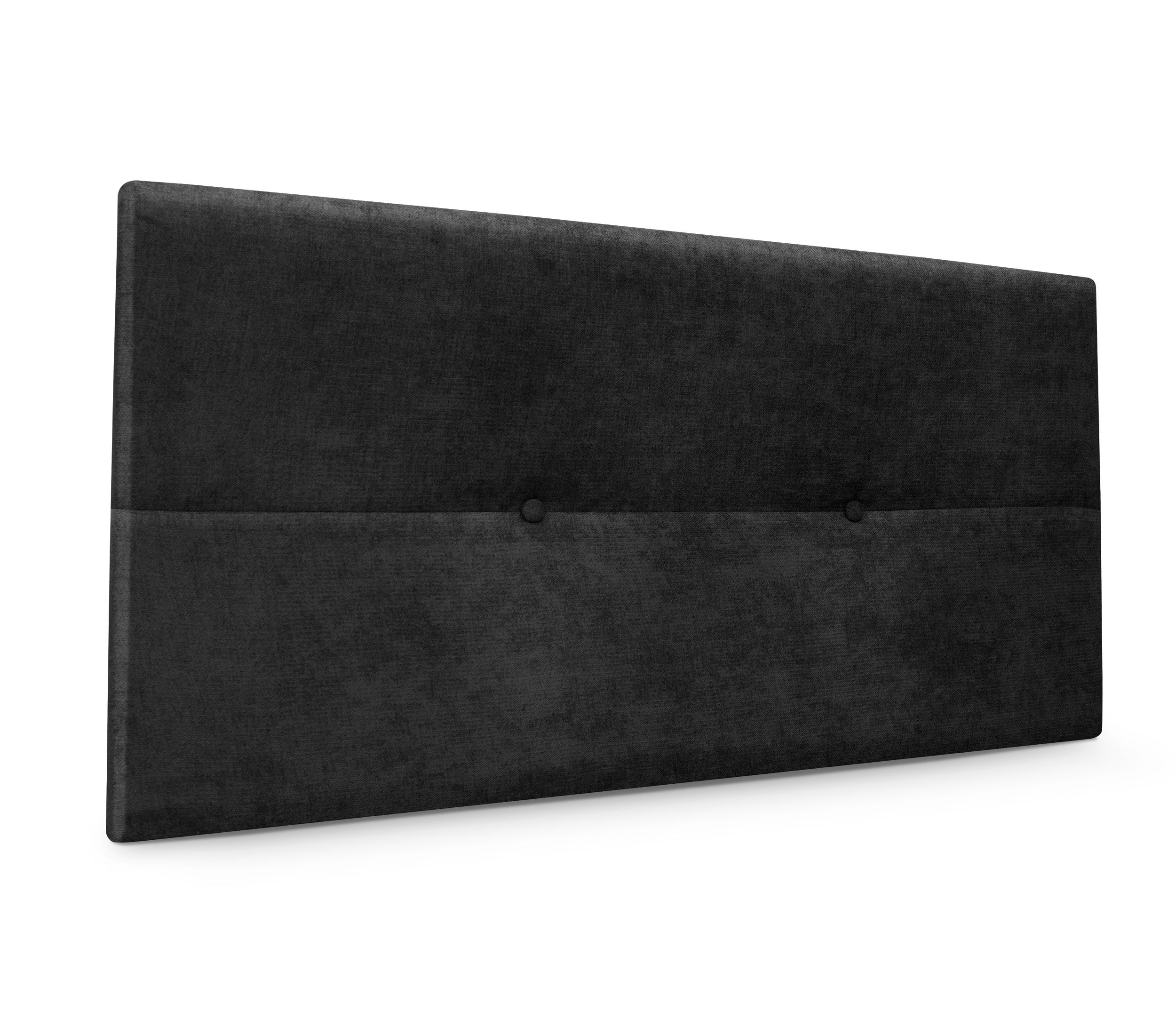 Dhome cabecero de tela aqualine con botones 95x50cm camas 90 - negro