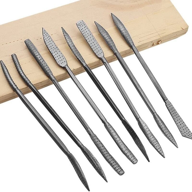 12 Pièces Outils De Sculpture Sur Bois - Ciseaux Et Gouges Professionnels Avec Étui Enroulable
