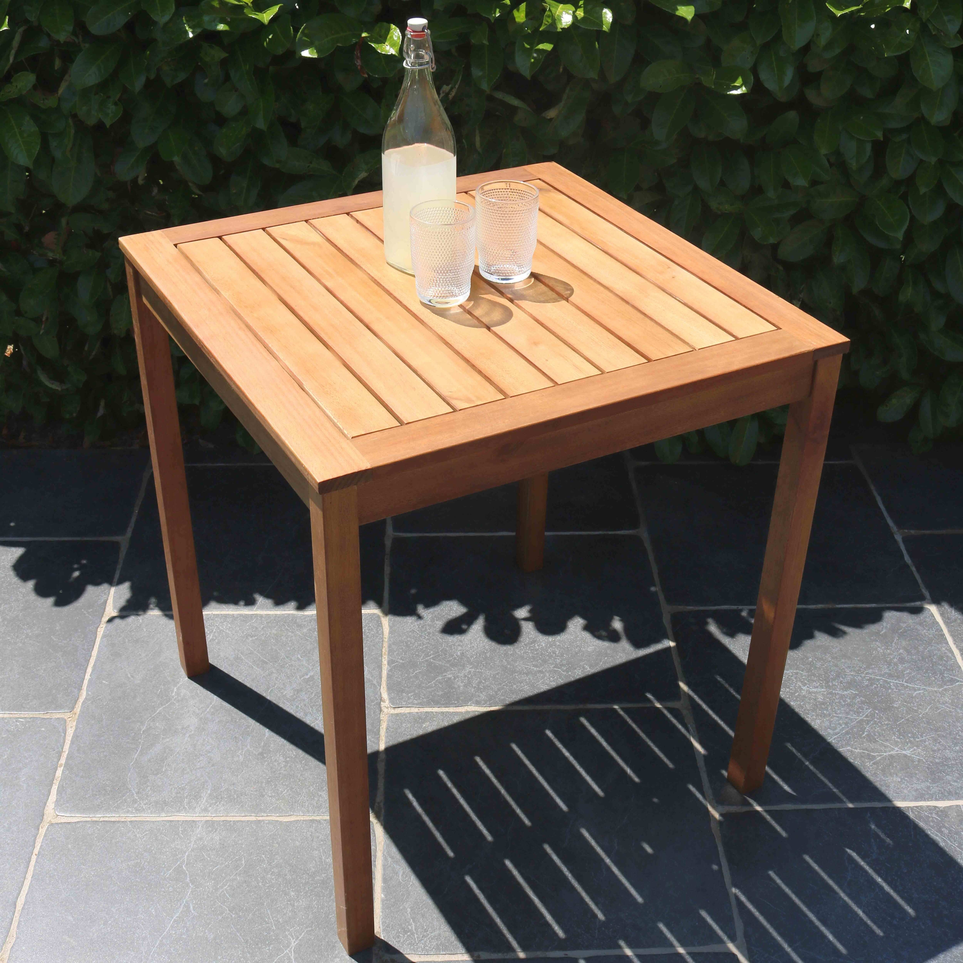 Mesa De Jardín Plegable Madera Maciza 160x85x74 Cm | Compra Tus Chollos