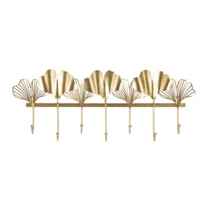 Gancio Appendiabiti Da Avvitare Arco In Metallo Dorato Lucido 3 Ganci L 14 X H 10 Cm 82831783
