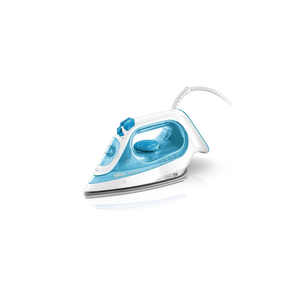Braun Texstyle 3 Steam Iron Si 3053 Blue Suela De Cerámica 2400 W Azul , Leroy Merlin