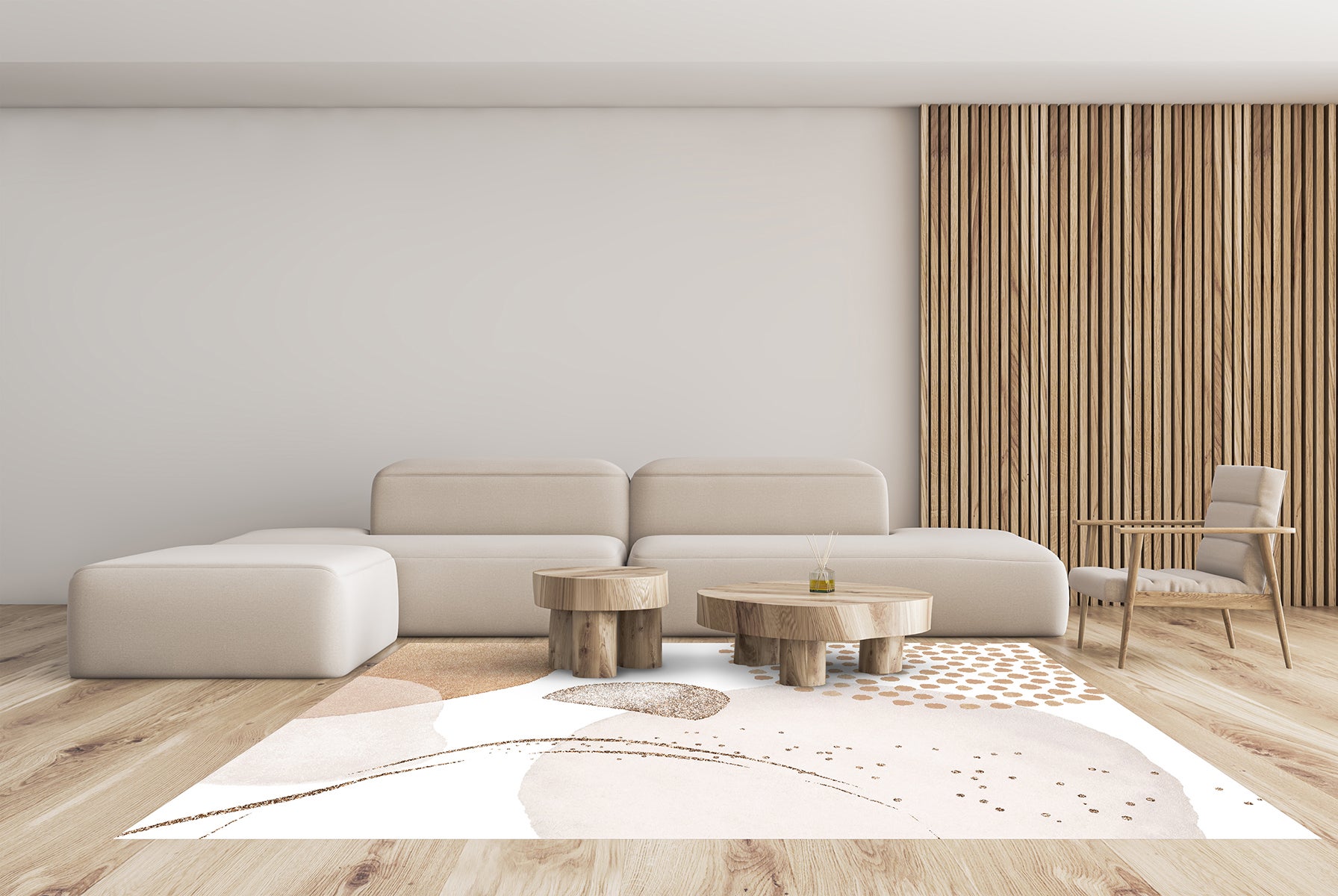 Tappeti in vinile, Nikita 70x100 cm - PVC stampato, lavabile, ignifugo, per salotto e cucina, stile moderno - 8