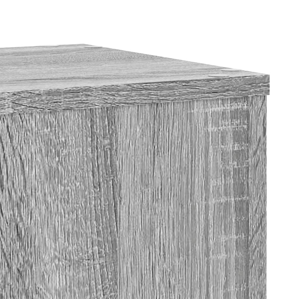 Ensemble de 2 supports pour plantes gris 30 x 30 x 70 cm - 7