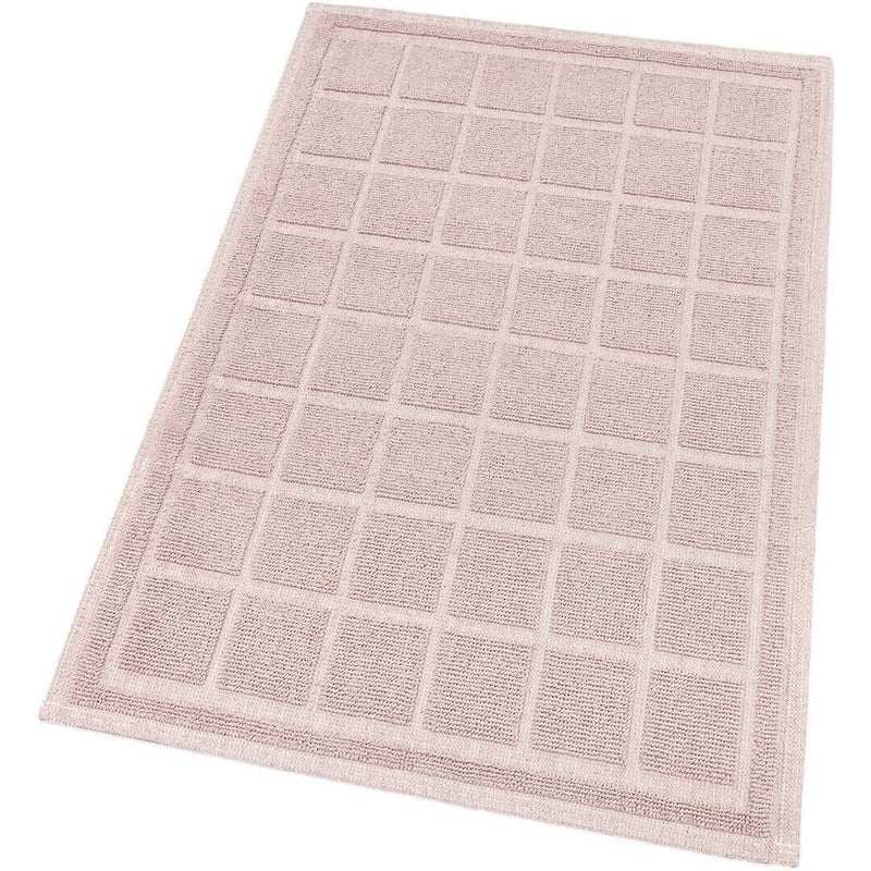 Dywanik Bawełniany Łazienka Kuchnia Sypialnia 50x80 Cm Tekstura 3D Miękki Różówe