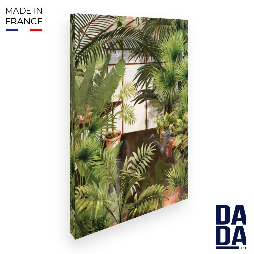 Tableau Toile 50x70cm Banane Panier Fruits Nourriture - Impression Déco Murale - Neuf