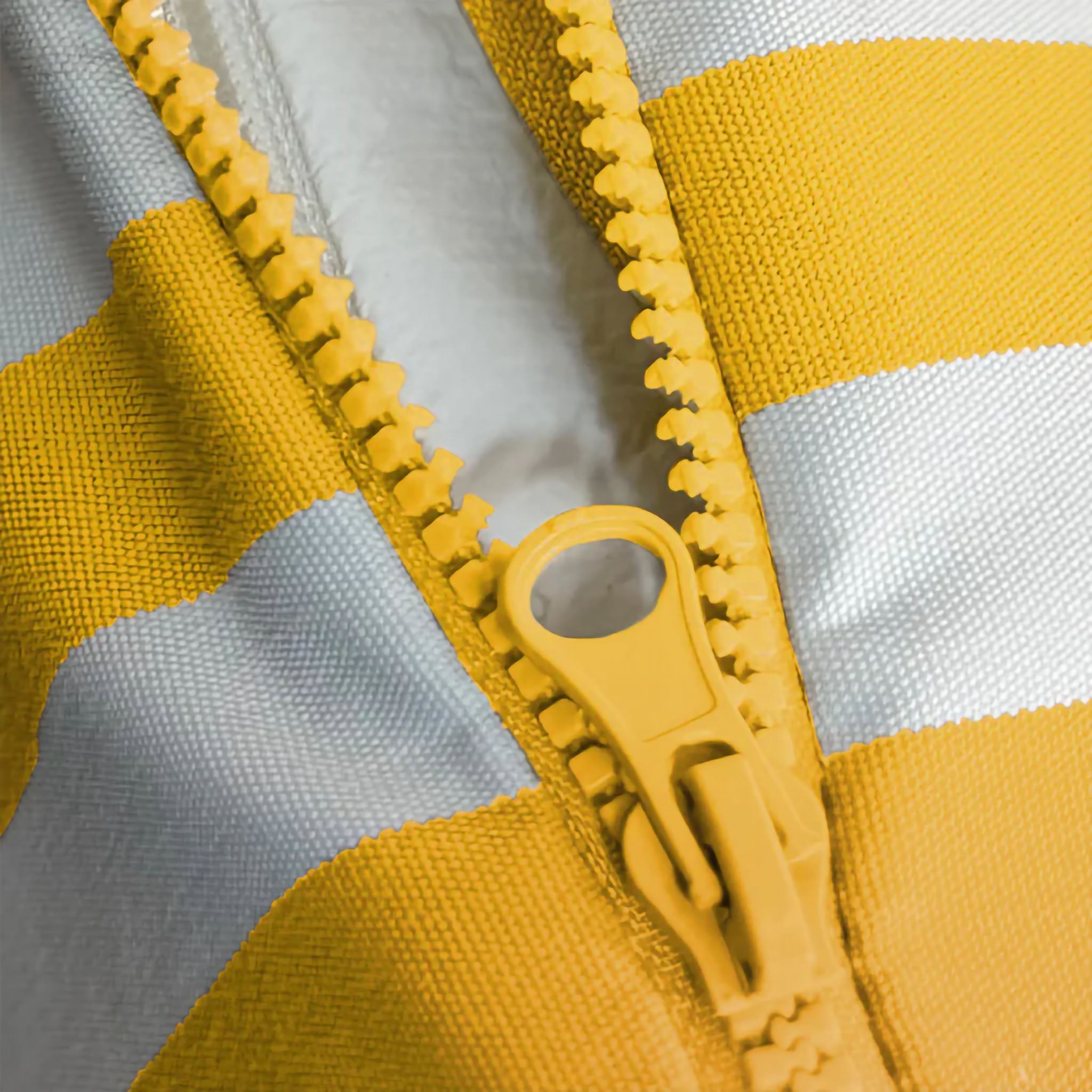 Coussins pour salon de jardin déhoussable 100x50cm Rayure jaunes - 4