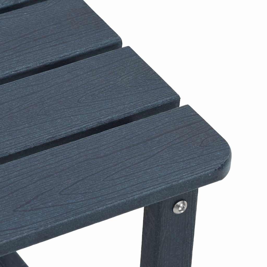 vidaXL Table d'appoint Bleu marine 38 x 38 x 46 cm Polyéthylène - 9
