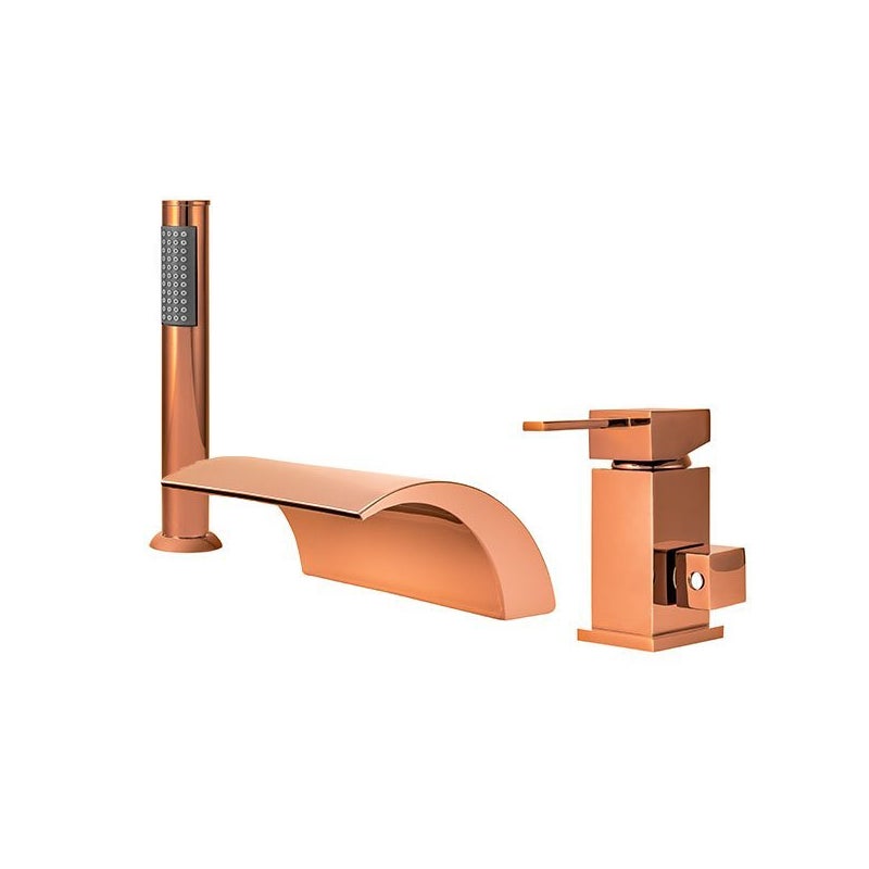 SILLA BATERIA WANNOWA CASCADE 3-OTWOROWA S-1006RG RÓŻOWE ZŁOTO