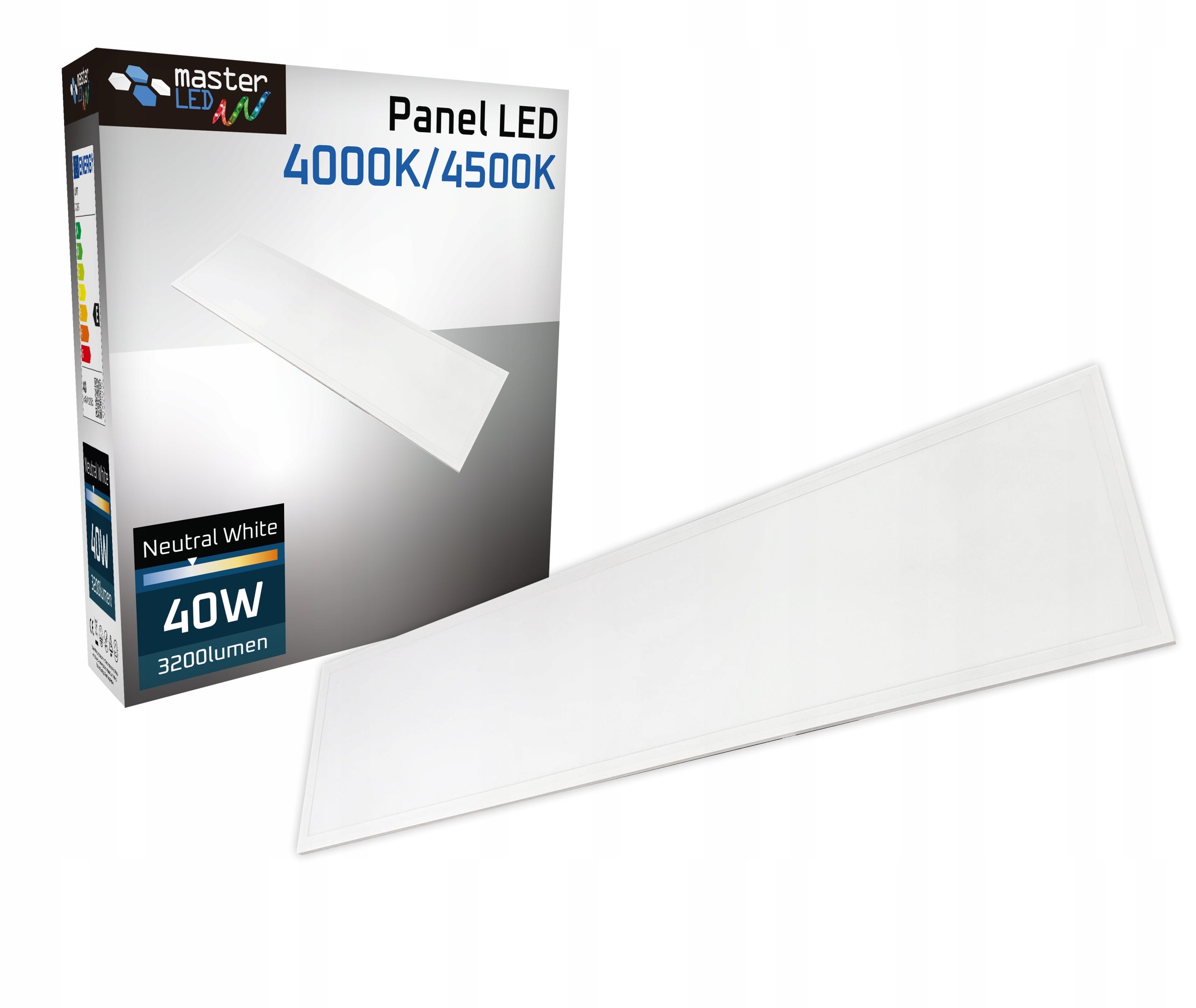 Panel LED natynkowy Fixo 40W 30x120 cm IP20 neutralny biały lampa kaseton MasterLED