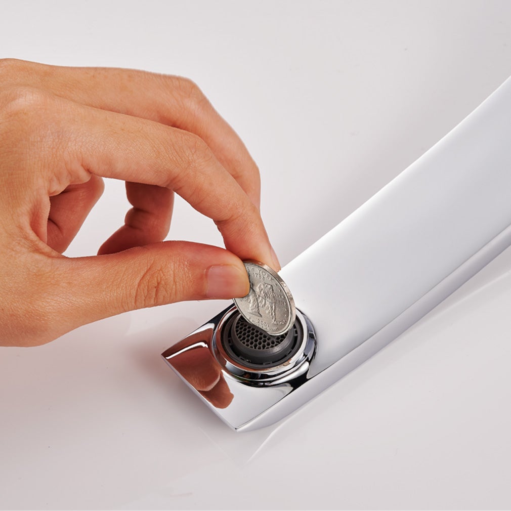 Auralum max Mitigeur de lavabo chrome L Robinet de Lavabo Mitigeur en Laiton pour Salle de Bain - 9