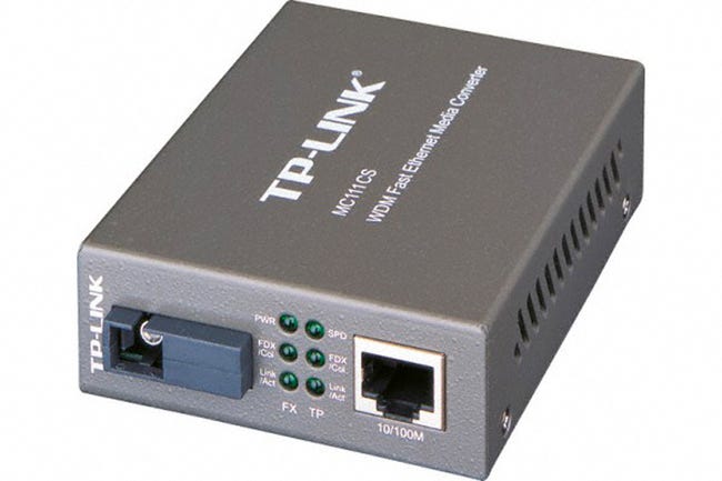Sc Rj45 Convertisseur RJ45 fibre MC111CS monomode SC simplex 100 mbps TP-LINK ...