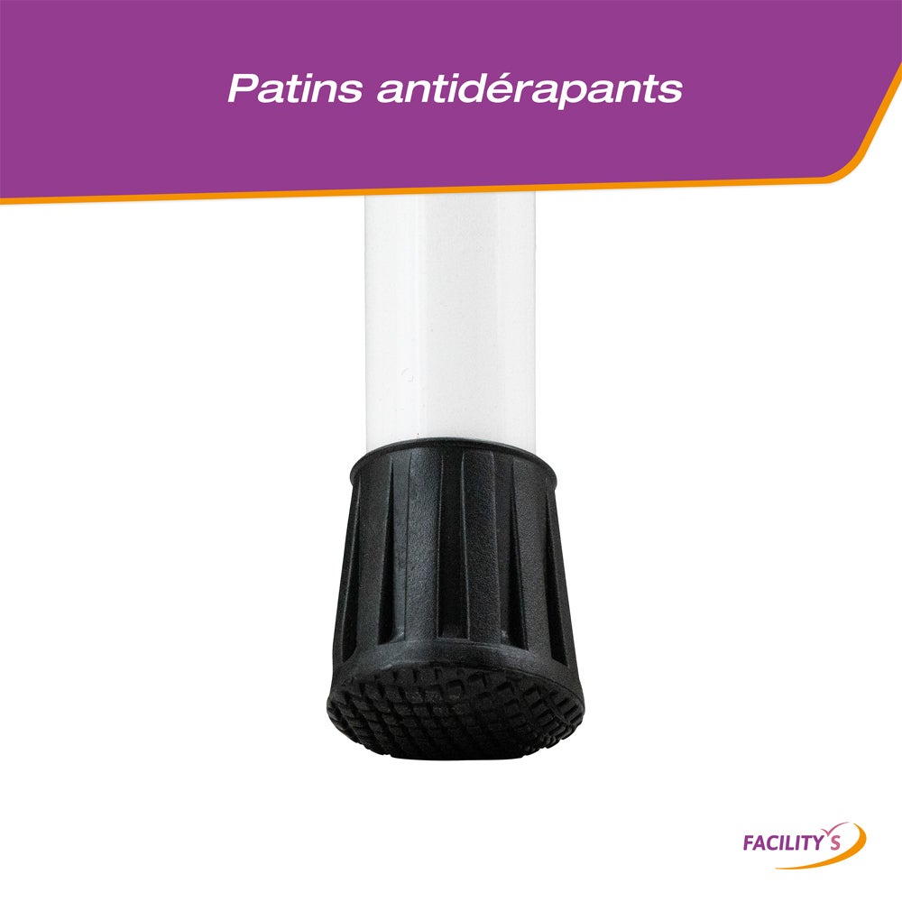 Escabeau marchepied acier 4 marches larges sécurité - 4