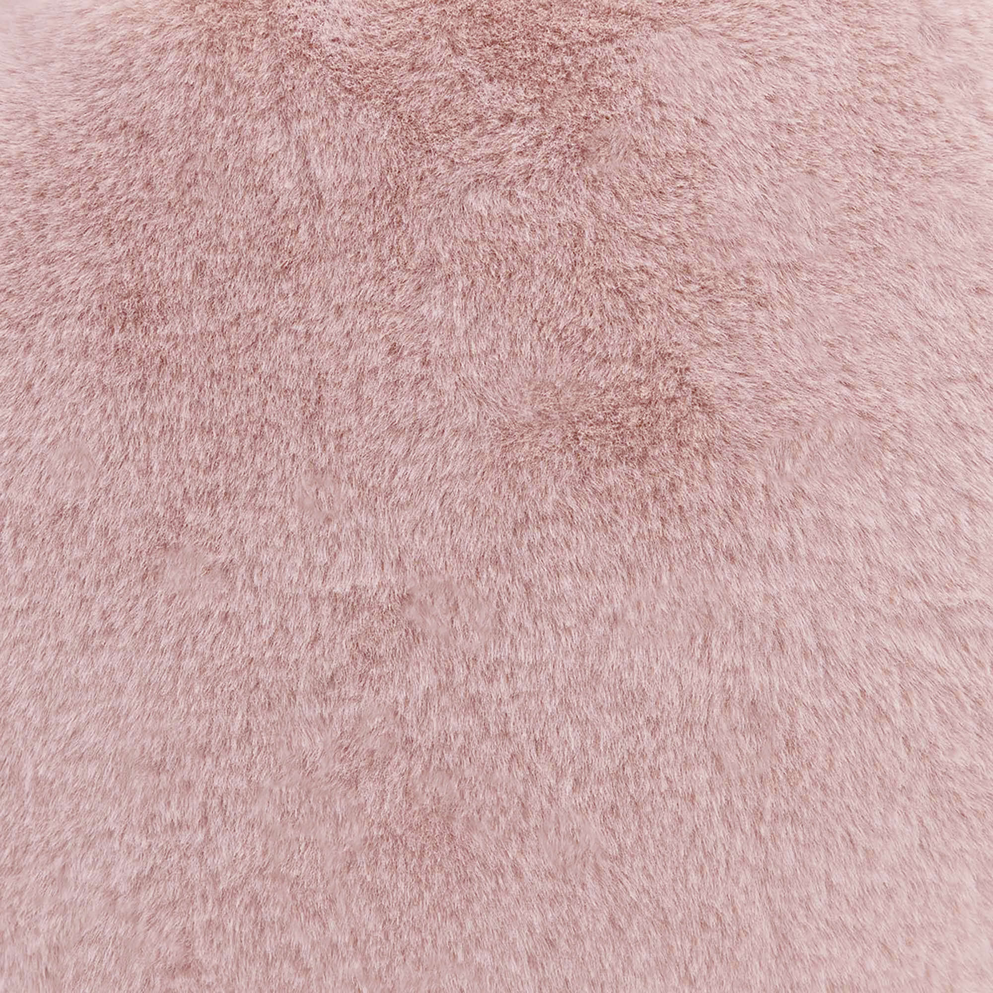 Pouf classique Icon en imitation fourrure luxueuse de lapin, rose, salon, chambre, 85x85cm, Made in Allemagne, Oeko-Tex® - 7