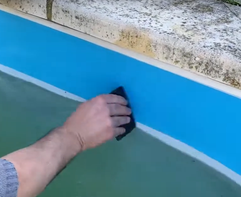 ISI'PROTECT RÉNOVATION | BLEU | Film de Protection adhésif pour ligne d'eau de piscine | Plastique | Longueur 25m - POOLCO - 5
