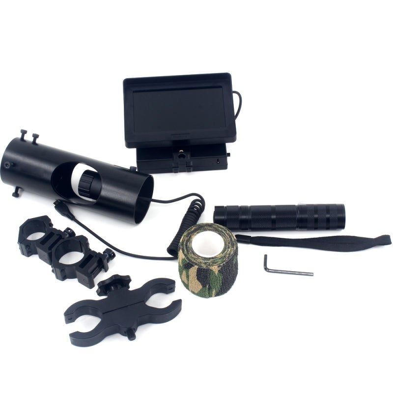 Appareil de vision nocturne HD 720p 3 MP avec enregistrement vidéo, infrarouge, lampe intégrée et fonction télescope pour extérieur - 5