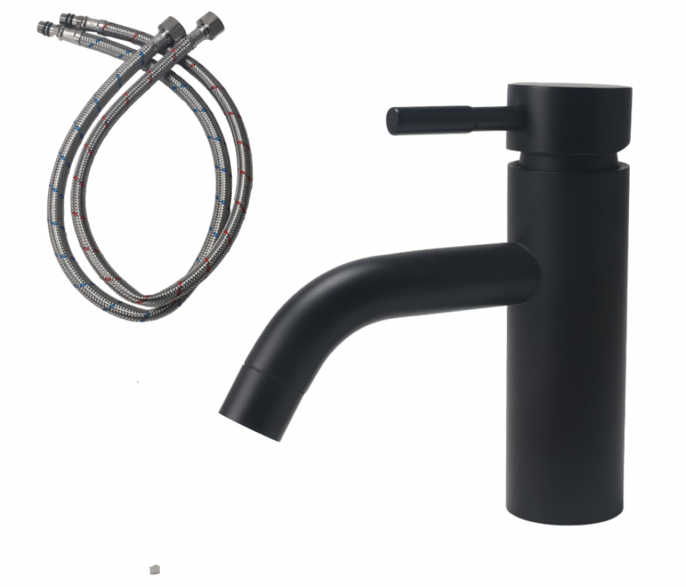 Bateria kuchenna ze stali nierdzewnej 304, bateria z wężem, do łazienki lub umywalki, ciepła i zimna woda