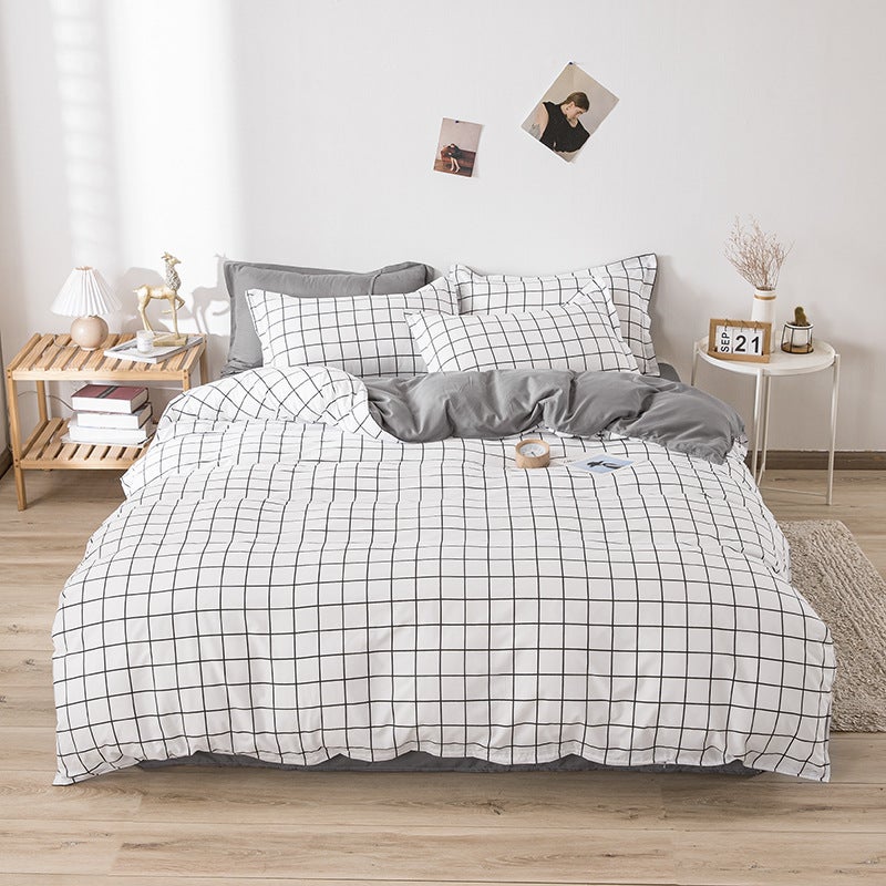 PARURE 2 PERSONNES ANYA 240X220cm + 2 TAIES D'OREILLERS 63X63cm