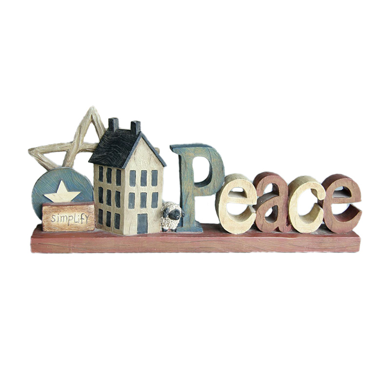 Decoración de mesa con diseño de letras, regalo ideal para bodas e inauguraciones de casas marca de letras de paz