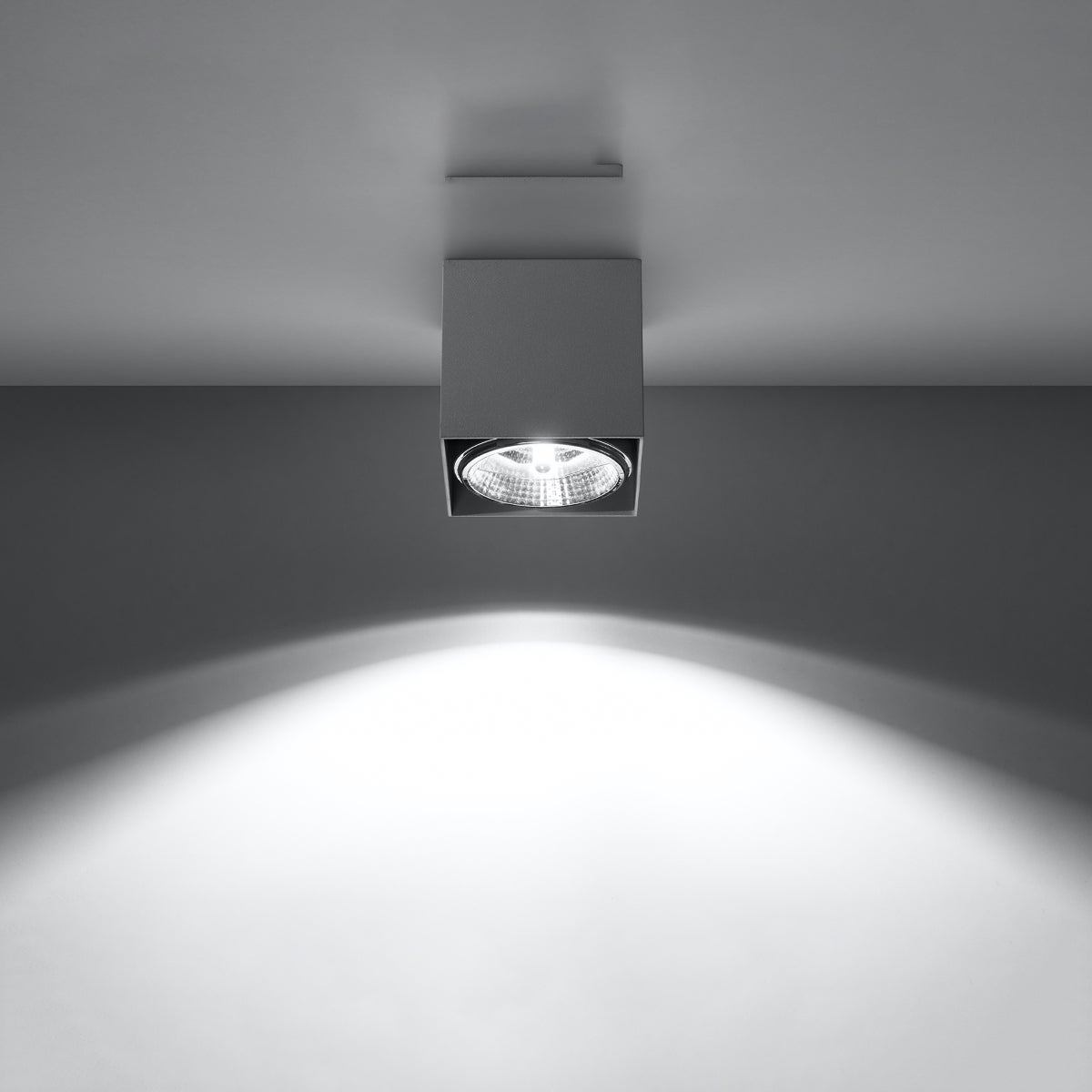 Plafon NEXIFLEX szary LED 3000K - 12x12x11cm Sollux
