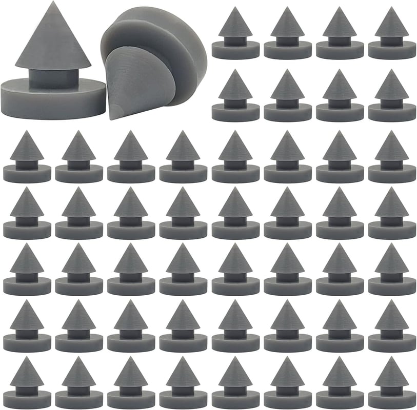 50 szt. gumowych tłumików drzwi o średnicy 12 mm, antykolizyjnych, metalowych tłumików drzwi