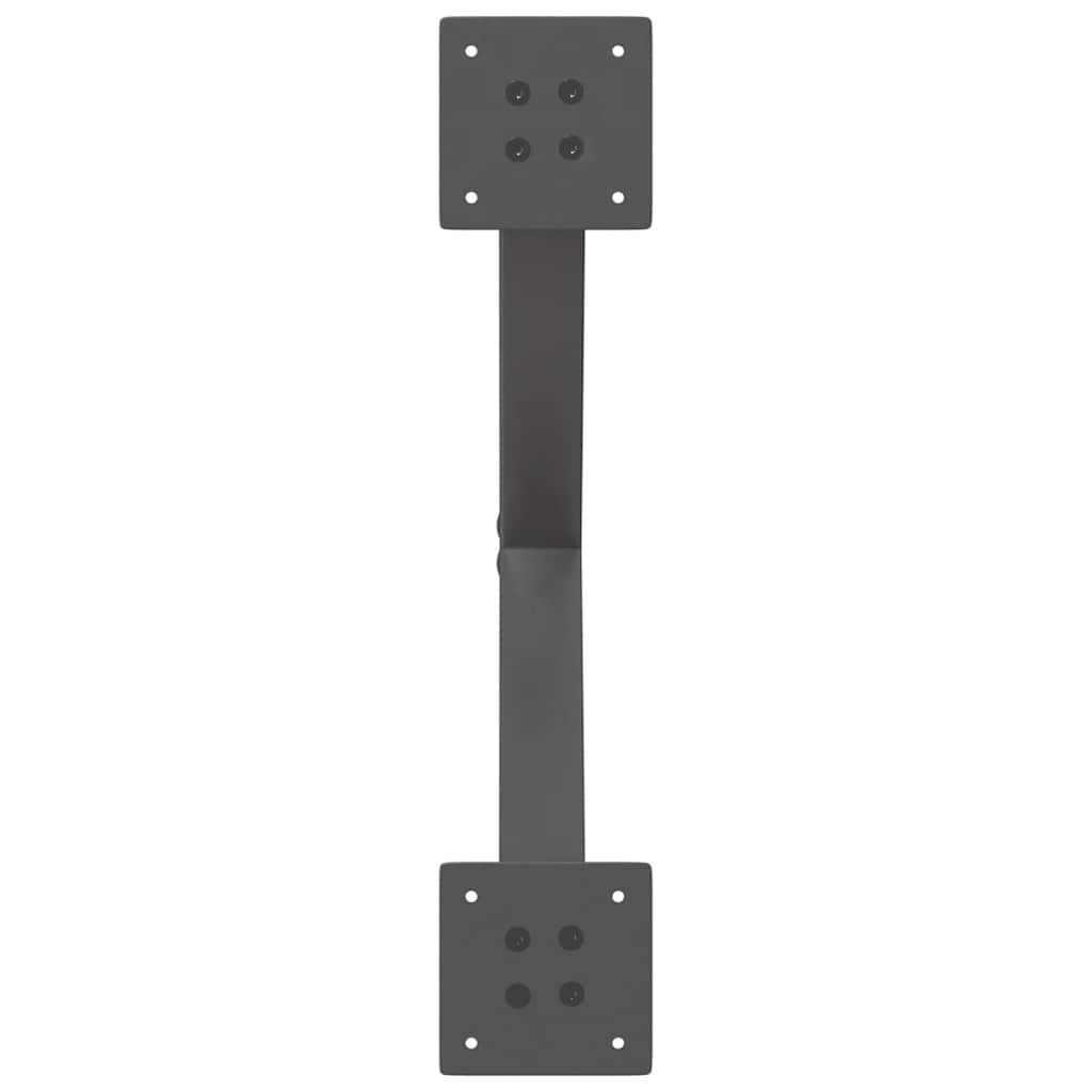 Maison Exclusive - Pieds de table à manger en forme de X, 2 pièces, anthracite, 57 x (72-73) cm, acier - 7