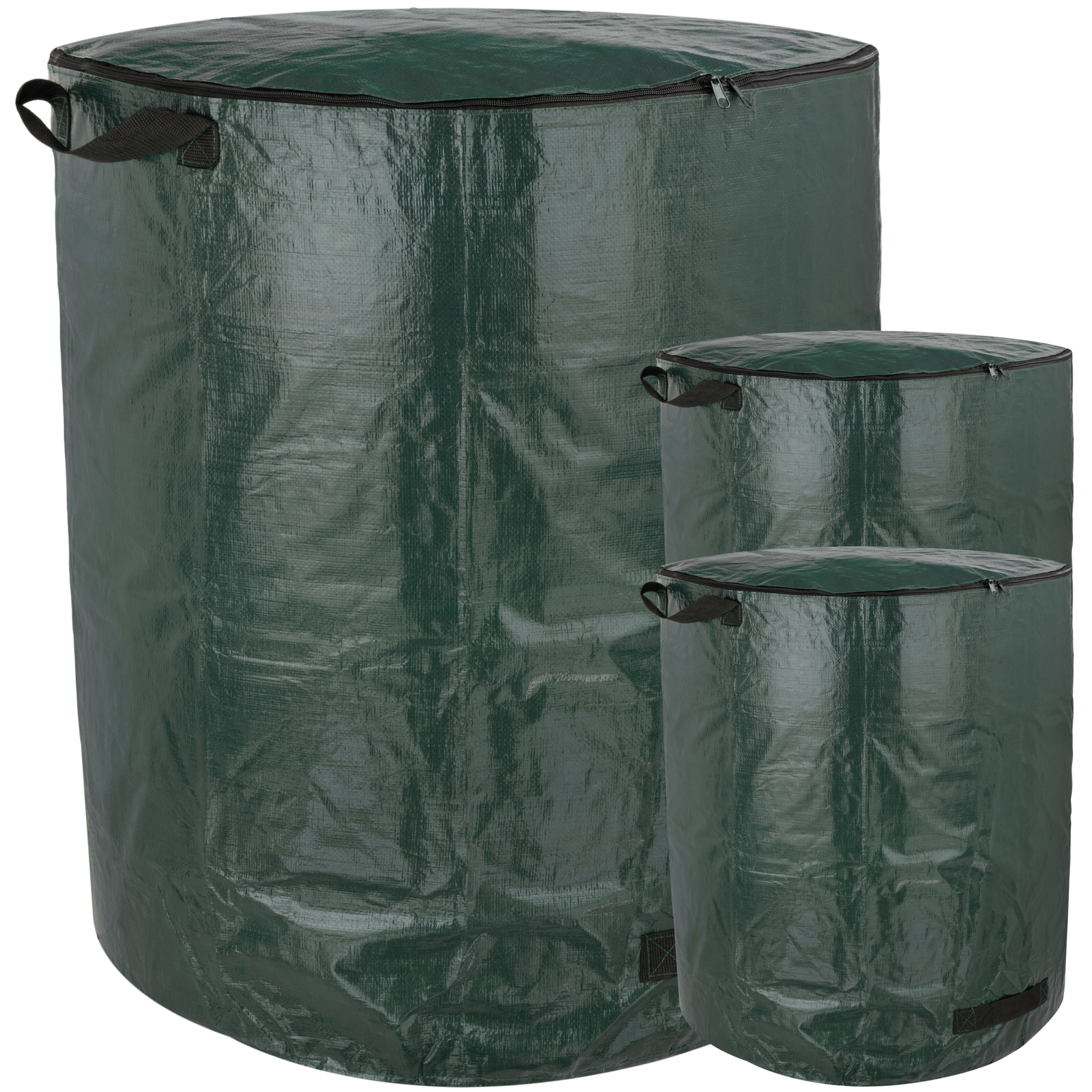 3 Sacchi Per Rifiuti Da Giardino 272L – 76x67 Cm – Impermeabili E Resistenti Agli Strappi – Sacconi Per Foglie E Erba