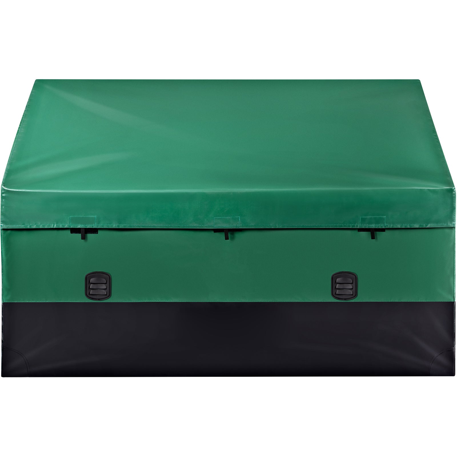 Coffre rangement extérieur 150 gallons,SucceBuy bâche PE imperméable,cadre galvanisé,protection toutes saisons,pour camping,marron et bleu - 3