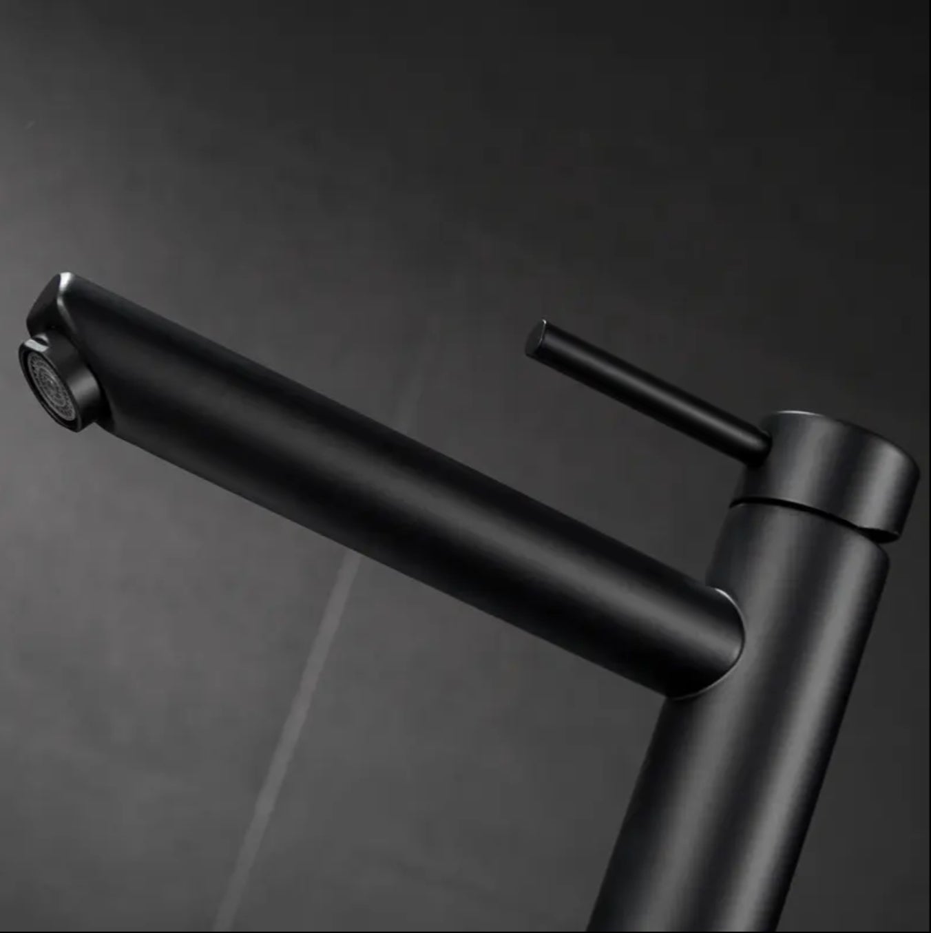 Rubinetto lavabo da piano in ottone nero opaco BNF605B collezione Céphise - 3