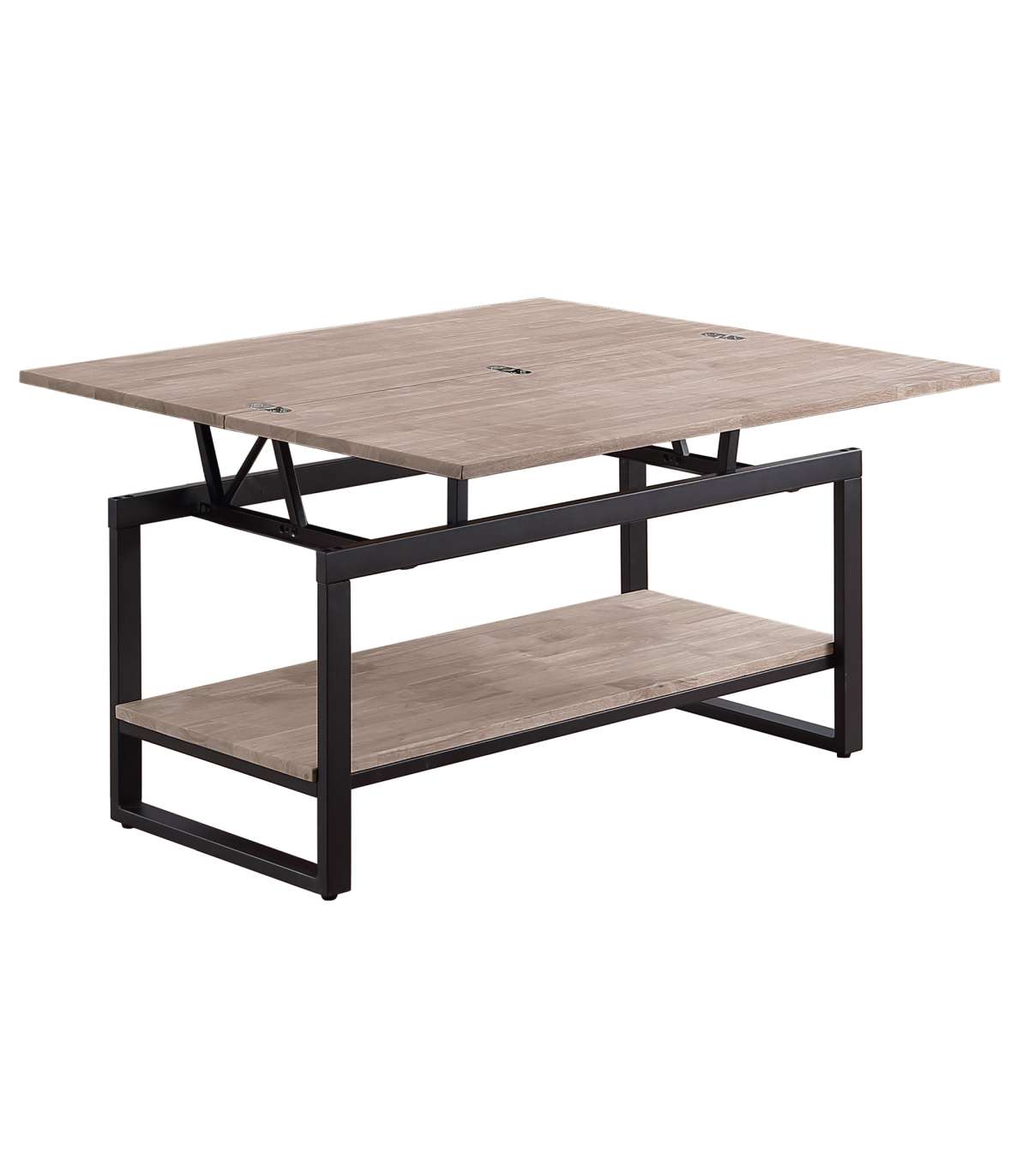 Adec Mesa Centro Elevable Y Extensible Steve Funcional Y Moderna Negro/Negra , Leroy Merlin