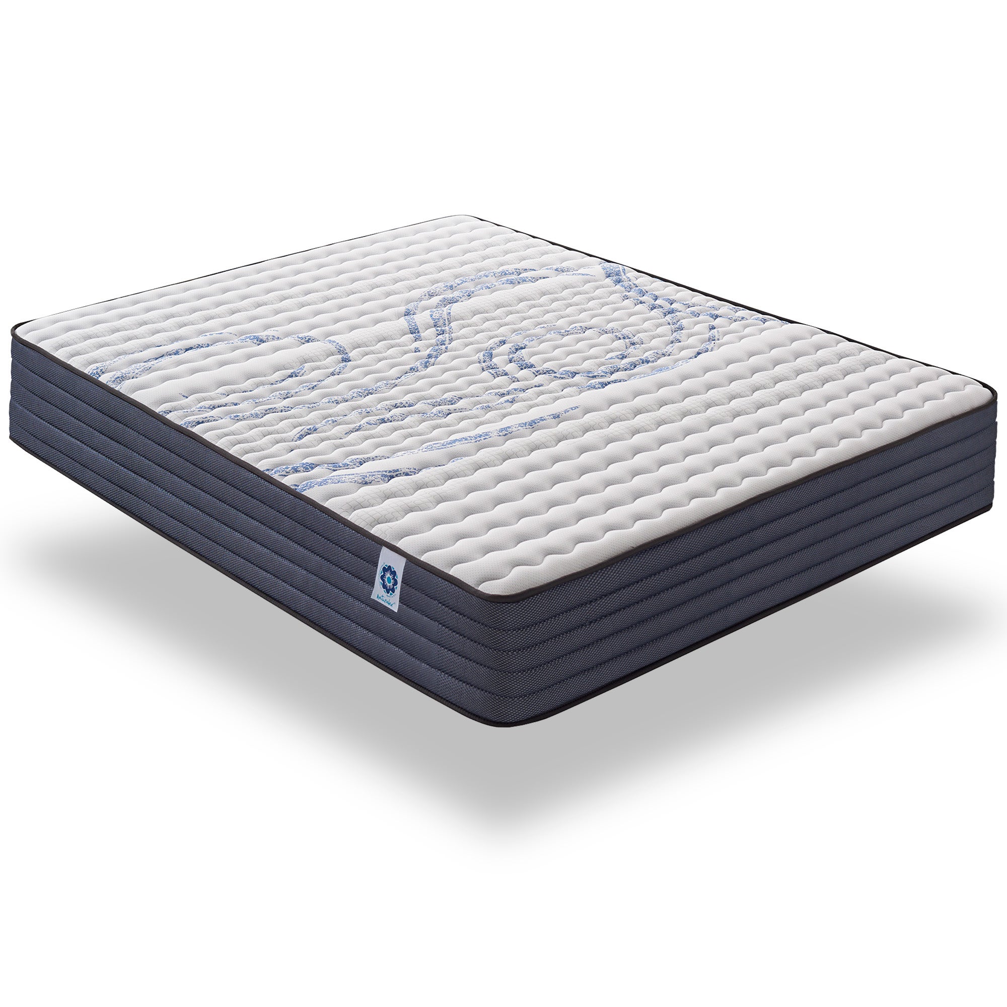 Matelas Perfectsleep 160x200 cm - Hybride - Ressorts Ensachés + Mousse à mémoire HR + Blue Latex - 7 Zones - Reversible - Hypoallergénique - 6