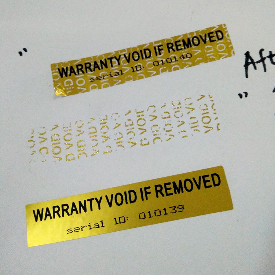 Pacco Da 108 Etichette Adesive Sigillo Di Garanzia Con ID Seriale, Mese E Anno, Marca StickersLab