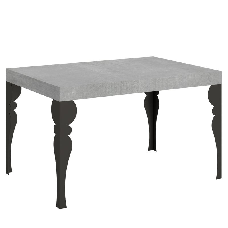 Stół rozkładany 90x130/390 cm Paxon Cement rama antracyt