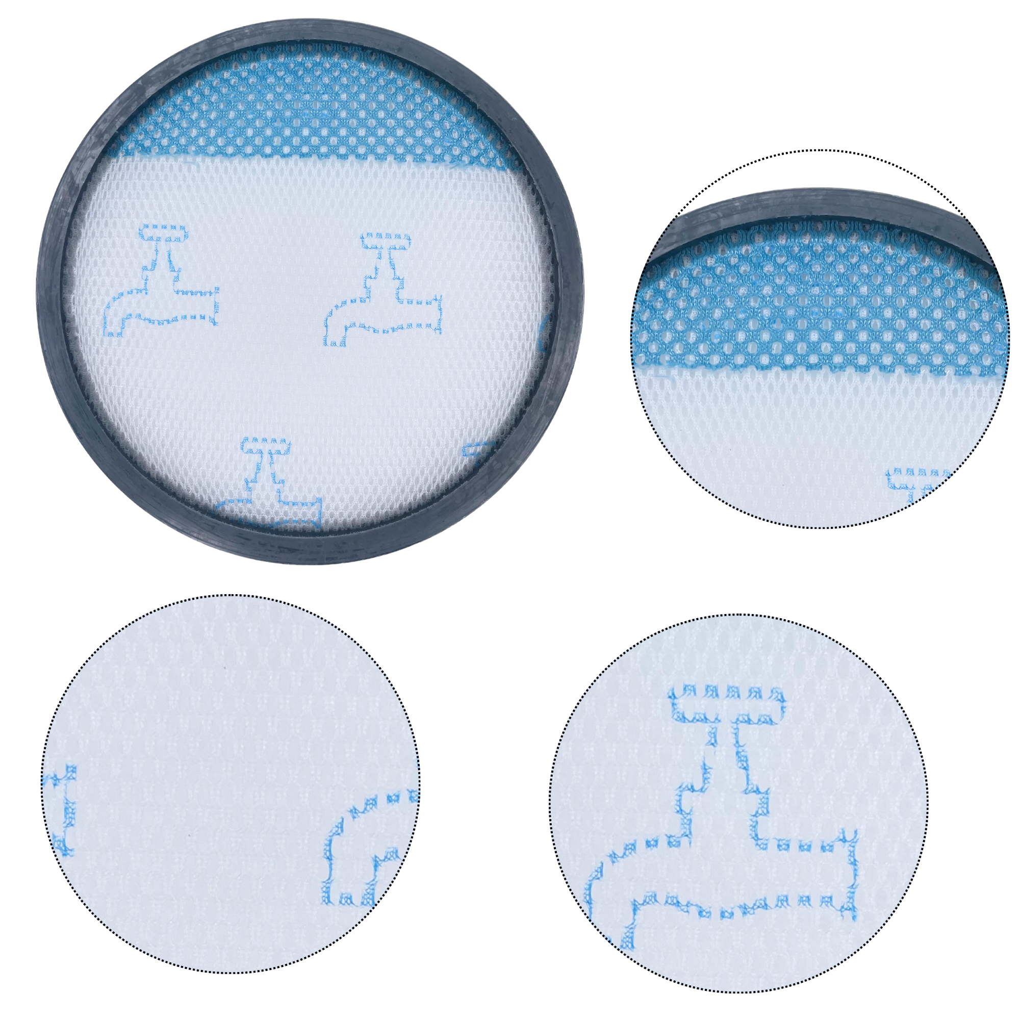 Filtre pour Rowenta remplacement filtre ZR78000 [Lot 4] Aspirateur Rowenta Compact Power XXL/Cyclonic XXL/Moulinex Compact Power Cyclonic/Tefal - 5