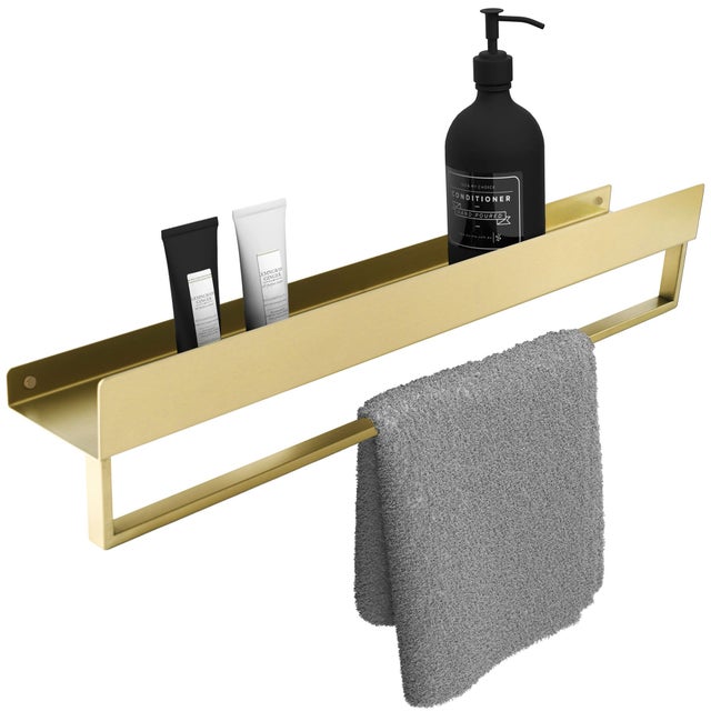 Etagère De Salle De Bain Rea Sf01-600-Bg Brushed Gold - 60x9x11cm