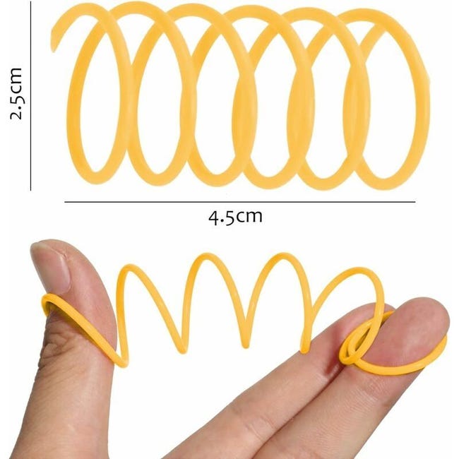20pcs jouets pour chat, ressorts hélicoïdaux en plastique créatifs