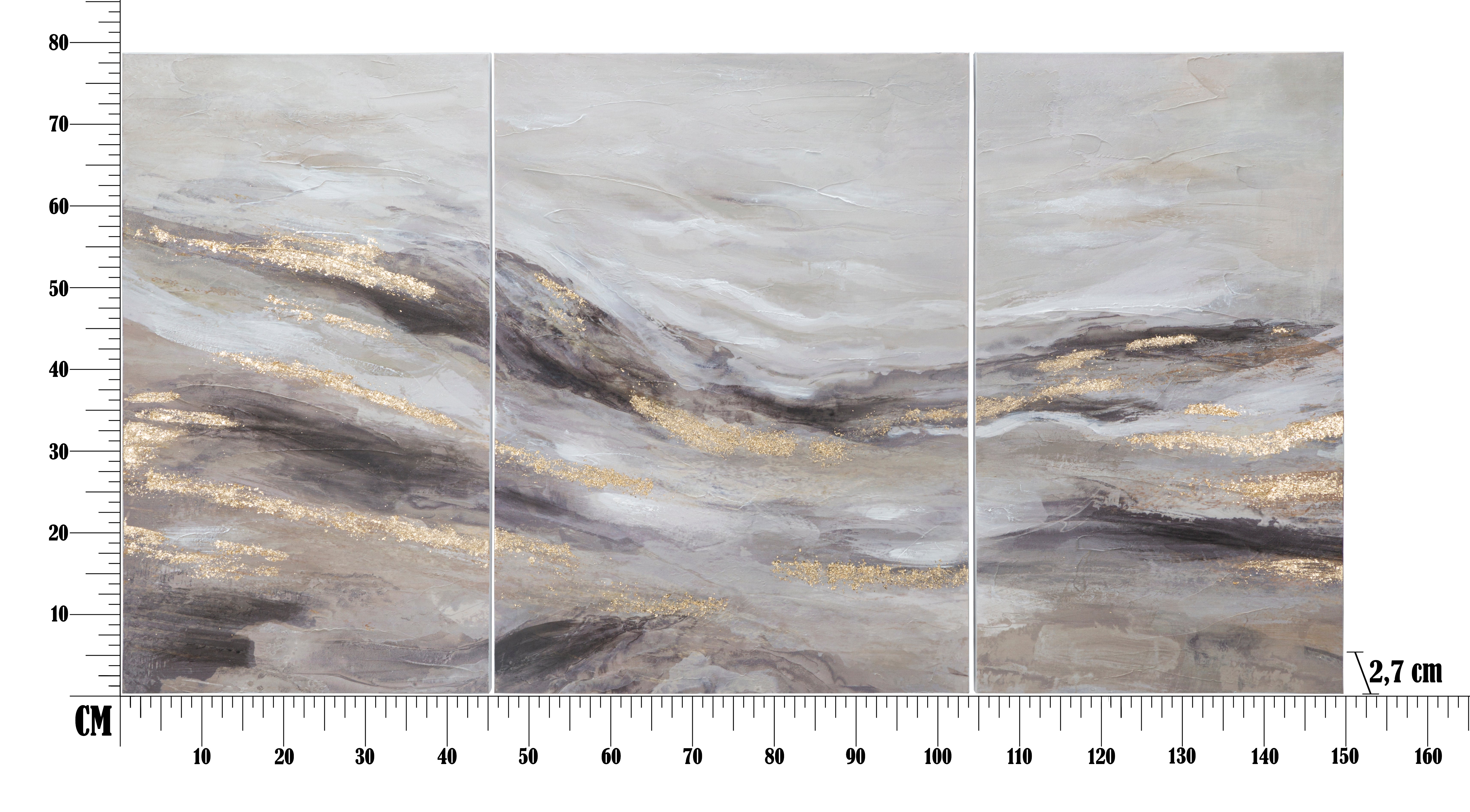 PEINTURE MURALE MONTY SET 3 PZ CM 45X2,7X80-60X2,7X80 - 6