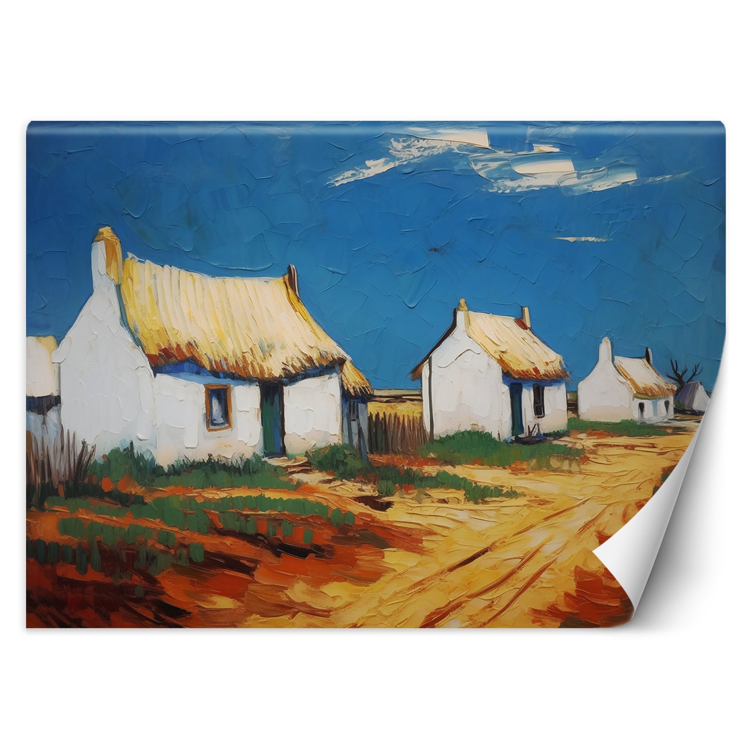 Fototapeta, Chaty kryte strzechą - V. van Gogh 400x280