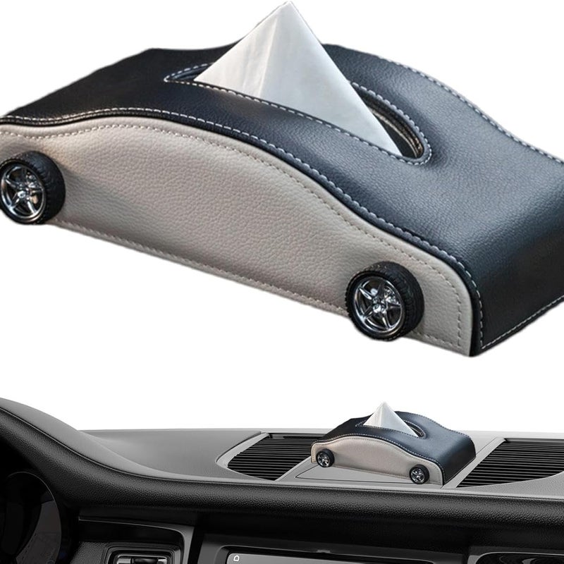 Pudełko na chusteczki w kształcie samochodu - Kreatywny dozownik chusteczek - W kształcie samochodu - Uchwyt na ręczniki papierowe odporny na ciepło