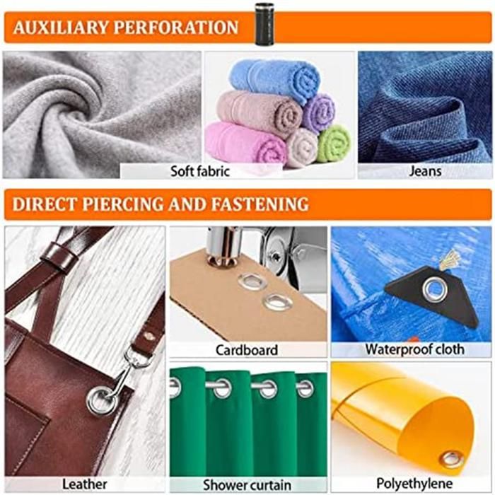 Pince à œIllets pour Bâches,Jeu de Pinces à œIllets avec 300 œIllets (DiamèTre 10 Mm),Pince à œIllets 10 Mm pour Cuir,Tissus - 3