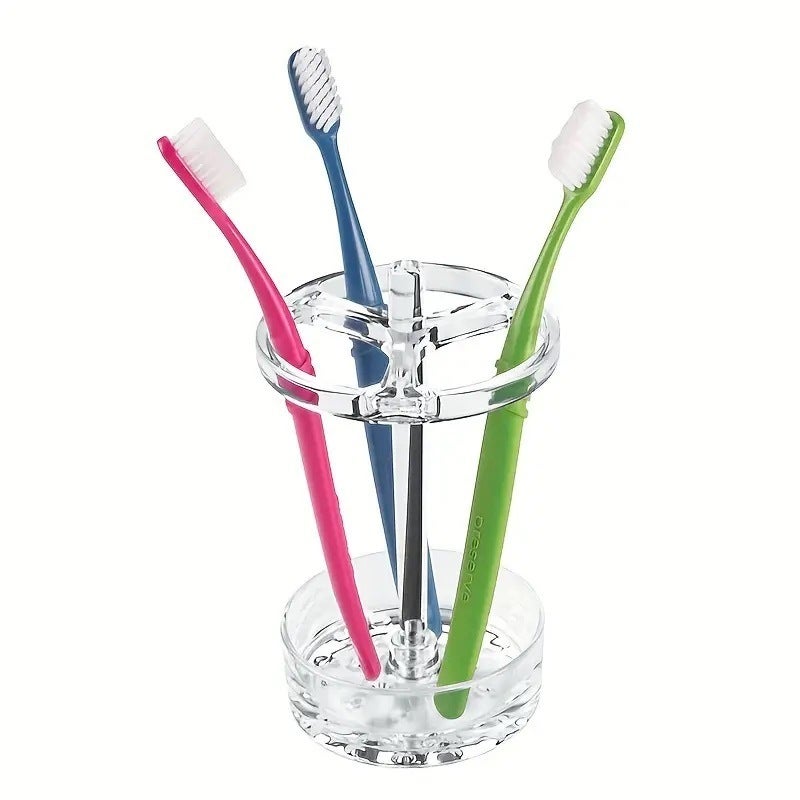 Uchwyt na szczoteczkę do zębów, duży plastikowy uchwyt na szczoteczkę do zębów, przezroczysty, do łazienki