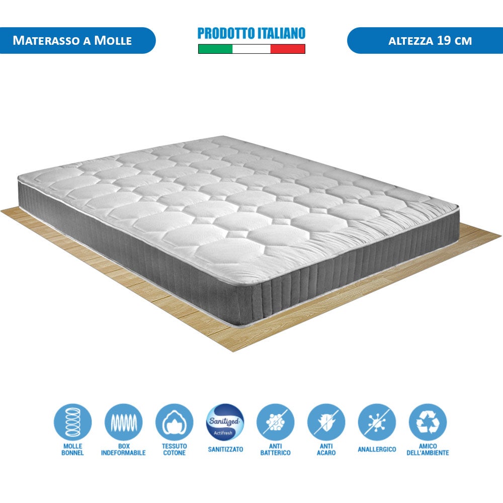 Materasso rigido ortopedico Panama a molle Bonnel