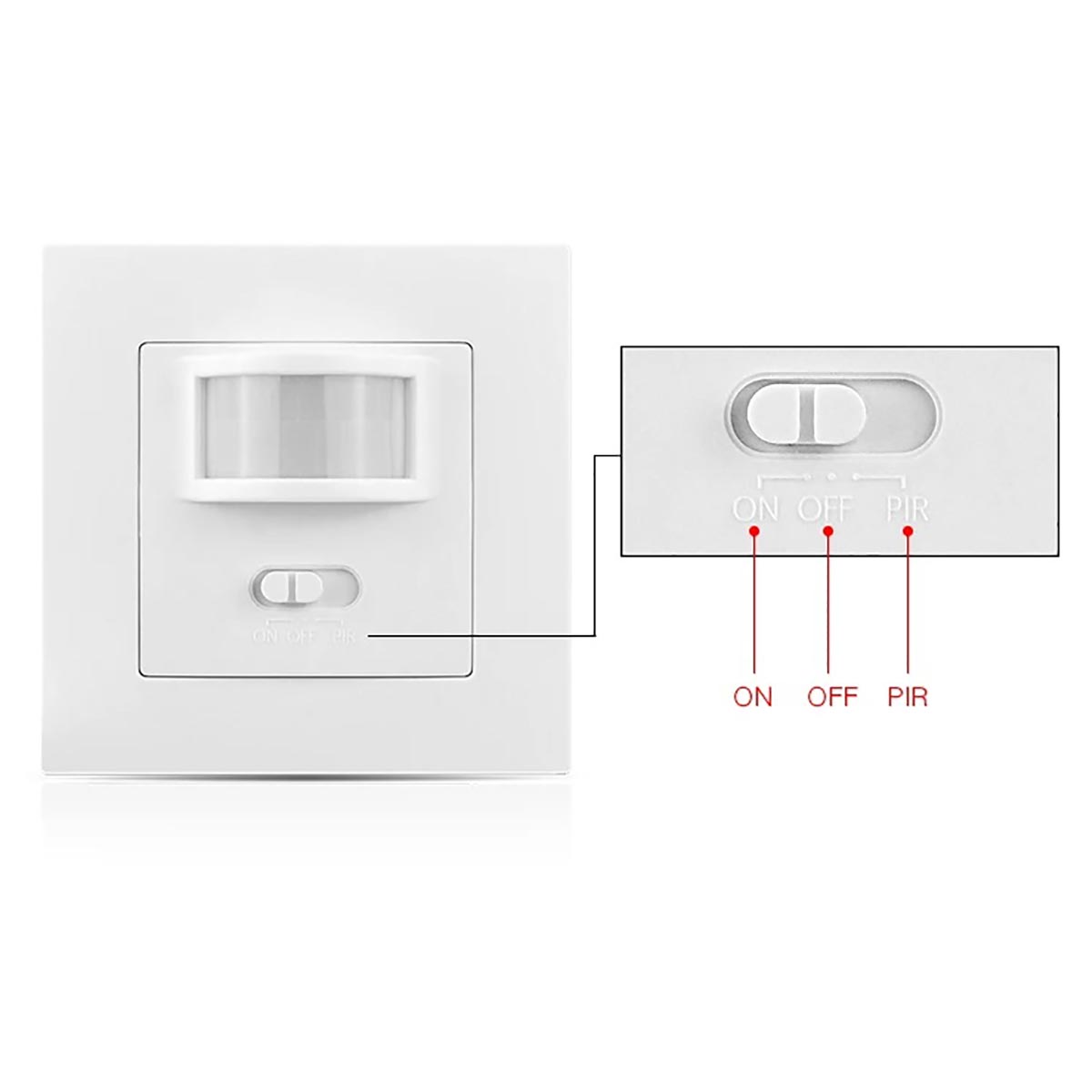 Sensore Di Movimento PIR 180° - Per Luci Esterne LED | Rilevazione Fino A 12 Metri, Regolabile